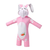 Toddler Kids Girl One Piece Swimsuit Long Sleeve Bunny Rabbit Surfwear Swimsuit