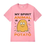 Adult Unisex Tops Exclusive Design My Spirit Animal Is A Potato T-shirts And Hoodies