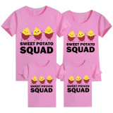 Family Matching Clothing Top Sweet Potato Squad Family T-shirts