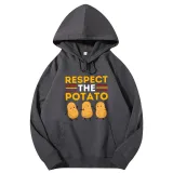 Adult Unisex Tops Exclusive Design Respect The Potato T-shirts And Hoodies