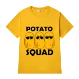 Adult Unisex Tops Exclusive Design Potato Squad T-shirts And Hoodies