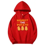 Adult Unisex Tops Exclusive Design Respect The Potato T-shirts And Hoodies