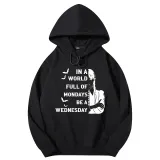 Adult Unisex Tops Exclusive Design In A World Full Of Mondays Be A Wednesday Bats T-shirts And Hoodies