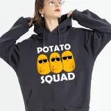 Adult Unisex Tops Exclusive Design Potato Squad T-shirts And Hoodies