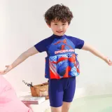 Toddler Kids Boy Swimwear Spider Prints Float Adjustable Buoyancy Swimsuit