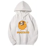 Adult Unisex Tops Exclusive Design Cool Pugtato With Glasses T-shirts And Hoodies