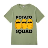 Adult Unisex Tops Exclusive Design Potato Squad T-shirts And Hoodies