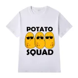 Adult Unisex Tops Exclusive Design Potato Squad T-shirts And Hoodies