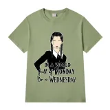 Adult Unisex Tops Exclusive Design In A World Full Of Mondays Be A Wednesday T-shirts And Hoodies