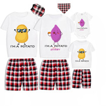 Family Matching Pajamas Exclusive Design Is Potato I Am A Potato Gray Short Pajamas Set