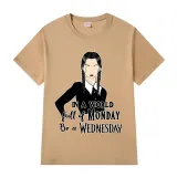 Adult Unisex Tops Exclusive Design In A World Full Of Mondays Be A Wednesday T-shirts And Hoodies