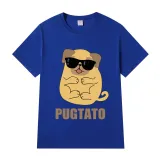 Adult Unisex Tops Exclusive Design Pugtato With Glasses T-shirts And Hoodies