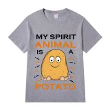 Adult Unisex Tops Exclusive Design My Spirit Animal Is A Potato T-shirts And Hoodies