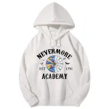 Adult Unisex Tops Exclusive Design Nevermore Academy Est 1791 Bats T-shirts And Hoodies