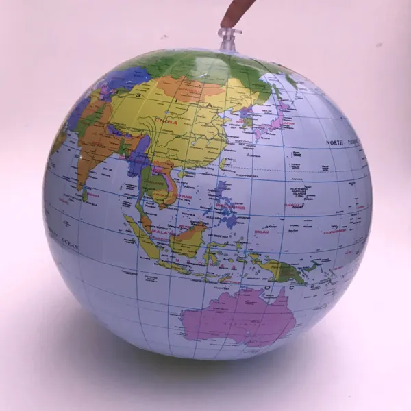 Inflated PVC Geography Globe Beach Ball