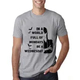 Adult Unisex Tops Exclusive Design In A World Full Of Mondays Be A Wednesday Bats T-shirts And Hoodies
