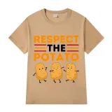 Adult Unisex Tops Exclusive Design Respect The Potato T-shirts And Hoodies