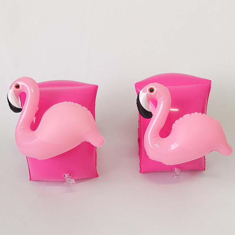 Toddler Kids Float Inflatable Flamingos Arm Rings Swimming Rings
