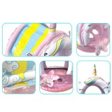 Toddler Kids Pool Floats Inflatable Unicorn Swimming Rings Seat With Shade