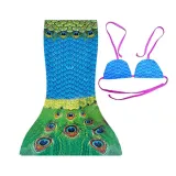 Toddler Girls 2 Pieces Swimwear Mermaid Fish Tail Bikini Swimsuit