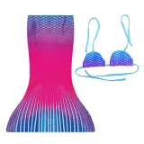 Toddler Girls 2 Pieces Swimwear Mermaid Fish Tail Bikini Swimsuit