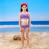 Toddler Girls 3 Pieces Swimwear Mermaid Bikini Swimsuit