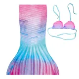 Toddler Girls 2 Pieces Swimwear Mermaid Fish Tail Bikini Swimsuit