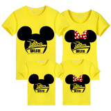 Family Matching Clothing Top Cartoon Mice Wish Cruise Family T-shirts