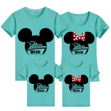 Family Matching Clothing Top Cartoon Mice Wish Cruise Family T-shirts