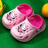 Toddler Kids Summer Slipper Heart Kitten Clog Slipper