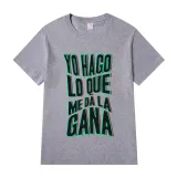 Adult Unisex Tops Exclusive Design Bad Bunny Yo Hago Lo Que Me Da La Gana Slogan T-shirts And Hoodies