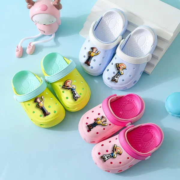 Toddler Kids Summer Slipper Cartoon Boy and Girl Characters Clog Slipper