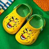 Toddler Kids Summer Slipper Cartoon Yellow Character Accessories Clog Slipper