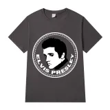 Adult Unisex Tops Exclusive Design Rocker Elvis Round Slogan T-shirts And Hoodies