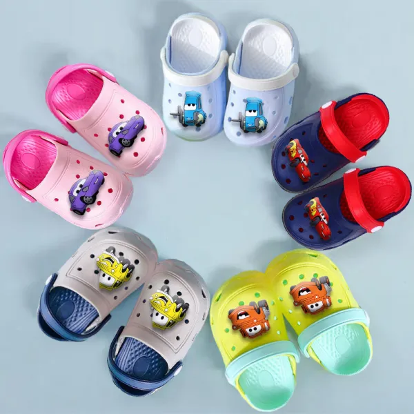 Toddler Kids Summer Slipper Cartoon Cars Clog Slipper