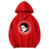 Adult Unisex Tops Exclusive Design Rocker Elvis Round Slogan T-shirts And Hoodies