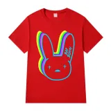 Adult Unisex Tops Exclusive Design Colorful Bad Bunny T-shirts And Hoodies