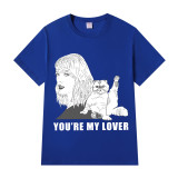 Adult Unisex Tops Exclusive Design Taylor With Cat You're My Lover T-shirts And Hoodies
