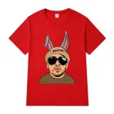 Adult Unisex Tops Exclusive Design Bad Bunny Man With Rabbit Ears T-shirts And Hoodies