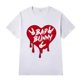 Adult Unisex Tops Exclusive Design Bad Bunny Heart T-shirts And Hoodies