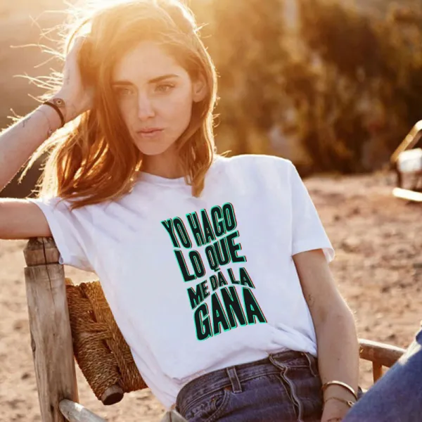 Adult Unisex Tops Exclusive Design Bad Bunny Yo Hago Lo Que Me Da La Gana Slogan T-shirts And Hoodies