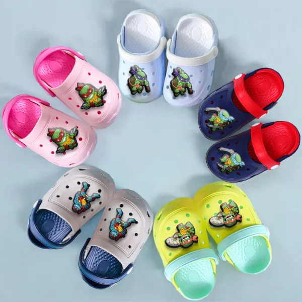 Toddler Kids Summer Slipper Cartoon Ninja Fighter Clog Slipper