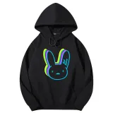 Adult Unisex Tops Exclusive Design Colorful Bad Bunny T-shirts And Hoodies