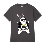 Adult Unisex Tops Exclusive Design Cartoon Bad Cool Bunny Rapper T-shirts And Hoodies