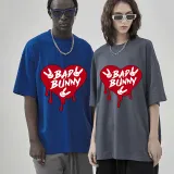 Adult Unisex Tops Exclusive Design Bad Bunny Heart T-shirts And Hoodies