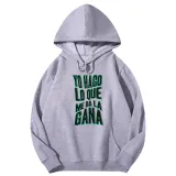 Adult Unisex Tops Exclusive Design Bad Bunny Yo Hago Lo Que Me Da La Gana Slogan T-shirts And Hoodies