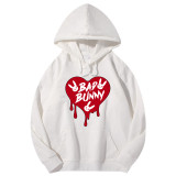 Adult Unisex Tops Exclusive Design Bad Bunny Heart T-shirts And Hoodies