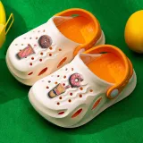 Toddler Kids Summer Slipper Cartoon Doughnuts Clog Slipper