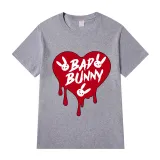 Adult Unisex Tops Exclusive Design Bad Bunny Heart T-shirts And Hoodies
