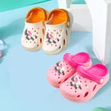 Toddler Kids Summer Slipper Cartoon Rainbow Pony Clog Slipper